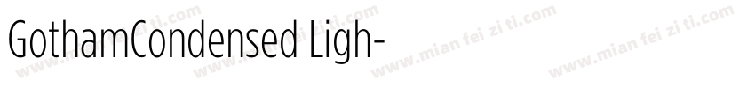 GothamCondensed Ligh字体转换